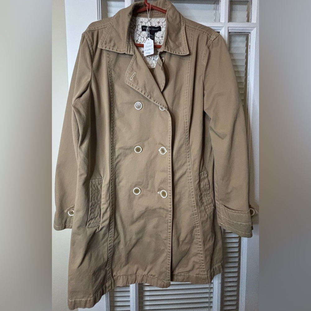 New York & Company Trench Jacket/Coat-size XL